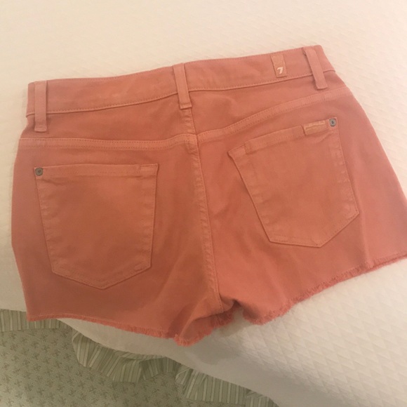 Orange denim shorts size 26 - Picture 2 of 2